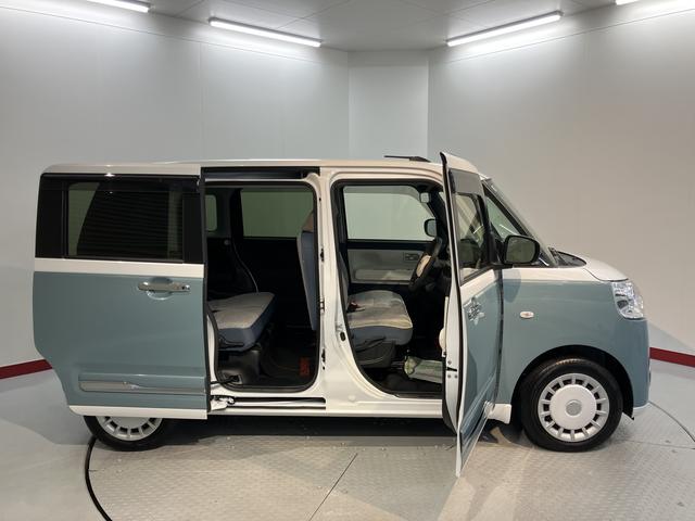 ムーヴキャンバスストライプスＧディスプレイオーディオ　パノラマモニター　フルセグＴＶ　ＵＳＢ　Ｂｌｕｅｔｏｏｔｈ　両側電動スライドドア　障害物センサー　前席シートヒーター　オートライト　ＬＥＤヘッドライト　電動パーキング（愛媛県）の中古車