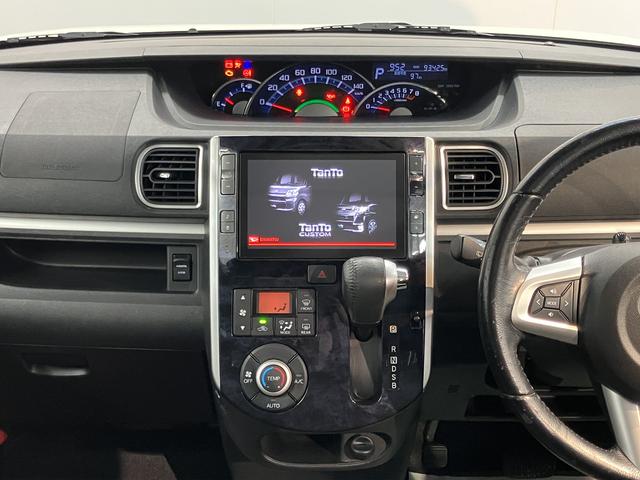 タントカスタムＲＳ　トップエディションＶＳ　ＳＡIII純正ナビ　パノラマモニター　フルセグＴＶ　ＣＤ　ＤＶＤ　ＵＳＢ　Ｂｌｕｅｔｏｏｔｈ　ＥＴＣ　両側電動スライドドア　前席シートヒーター　オートライト　ＬＥＤヘッドライト　アイドリングストップ　キーフリー（愛媛県）の中古車