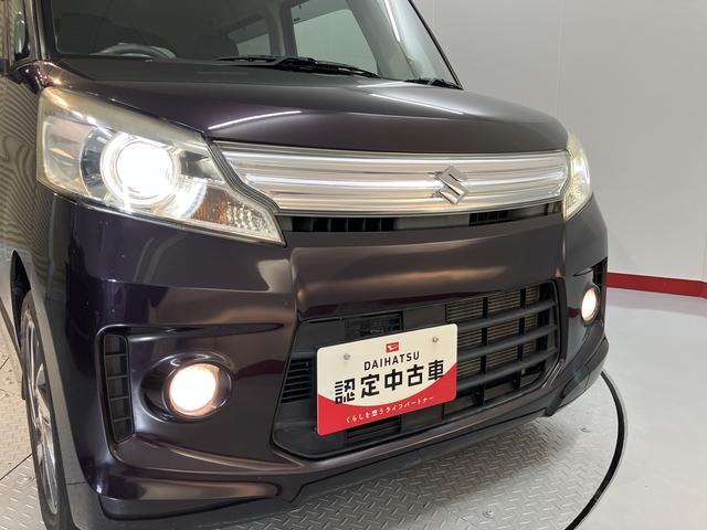 スペーシアカスタムＴＳ２ＷＤ　ベンチシート　オートライト　ディスチャージヘッドライト　フロントフォグランプ　アイドリングストップ車　両側電動スライドドア　社外メモリーナビ　ＣＤ　ＤＶＤ　ＵＳＢ　ワンセグＴＶ　ＥＴＣ車載器（愛媛県）の中古車