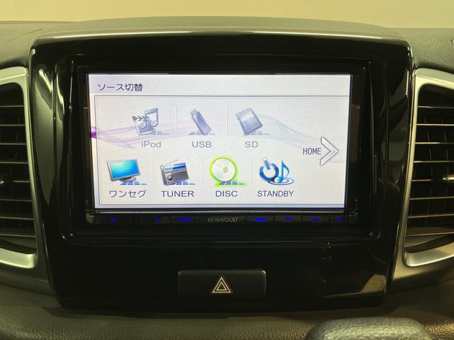 スペーシアカスタムＴＳ２ＷＤ　ベンチシート　オートライト　ディスチャージヘッドライト　フロントフォグランプ　アイドリングストップ車　両側電動スライドドア　社外メモリーナビ　ＣＤ　ＤＶＤ　ＵＳＢ　ワンセグＴＶ　ＥＴＣ車載器（愛媛県）の中古車