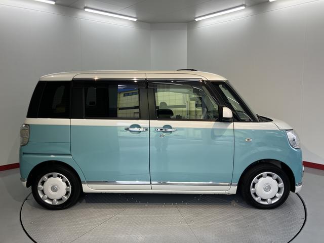 ムーヴキャンバスGメイクアップ SAII4WD 純正ナビ バックモニター フルセグTV CD DVD USB Bluetooth ドラレコ ETC 両側電動スライドドア オートライト LEDヘッドライト プッシュスタート エコアイドル(愛媛県)の中古車