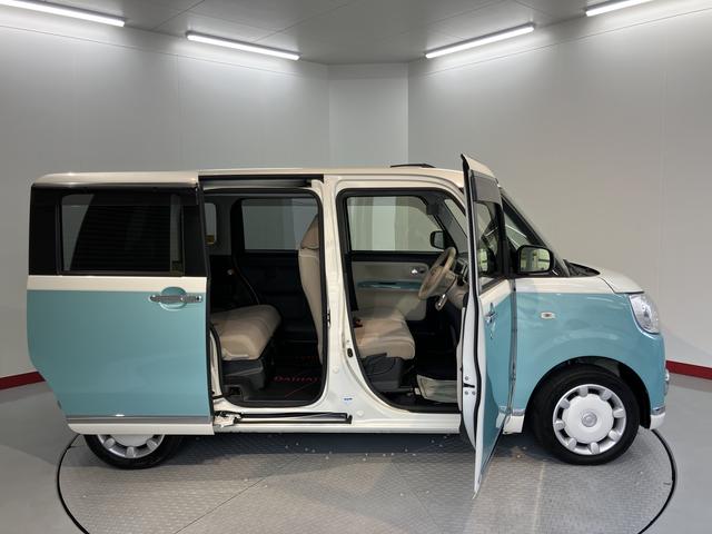 ムーヴキャンバスGメイクアップ SAII4WD 純正ナビ バックモニター フルセグTV CD DVD USB Bluetooth ドラレコ ETC 両側電動スライドドア オートライト LEDヘッドライト プッシュスタート エコアイドル(愛媛県)の中古車