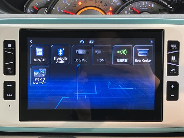 ムーヴキャンバスGメイクアップ SAII4WD 純正ナビ バックモニター フルセグTV CD DVD USB Bluetooth ドラレコ ETC 両側電動スライドドア オートライト LEDヘッドライト プッシュスタート エコアイドル(愛媛県)の中古車