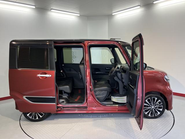 タントカスタムＲＳ純正ナビ　パノラマモニター　フルセグＴＶ　ＣＤ　ＤＶＤ　ＵＳＢ　Ｂｌｕｅｔｏｏｔｈ　ドラレコ　ＥＴＣ　両側電動スライドドア　クルーズコントロール　前席シートヒーター　オートライト　ＬＥＤヘッドライト（愛媛県）の中古車