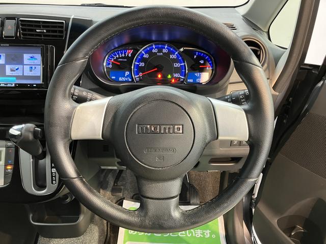 ムーヴカスタム　ＲＳ　ＳＡ社外ナビ　フルセグＴＶ　ＣＤ　ＤＶＤ　ＵＳＢ　Ｂｌｕｅｔｏｏｔｈ　プッシュスタート　アイドリングストップ　オートライト　ＬＥＤヘッドライト　ベンチシート　電動格納ドアミラー　キーフリーシステム（愛媛県）の中古車