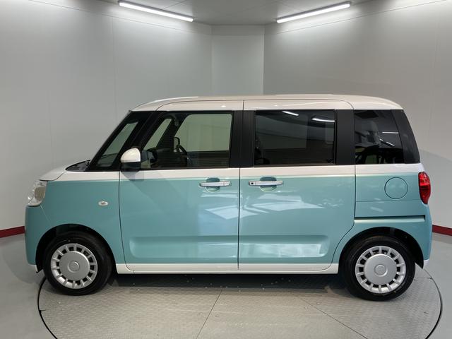 ムーヴキャンバスストライプスＸ２ＷＤ　ＣＶＴ車　両側電動スライドドア　オートライト　アイドリングストップ　ベンチシート　電動格納ドアミラー　キーフリーシステム（愛媛県）の中古車