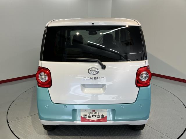 ムーヴキャンバスストライプスＸ２ＷＤ　ＣＶＴ車　両側電動スライドドア　オートライト　アイドリングストップ　ベンチシート　電動格納ドアミラー　キーフリーシステム（愛媛県）の中古車