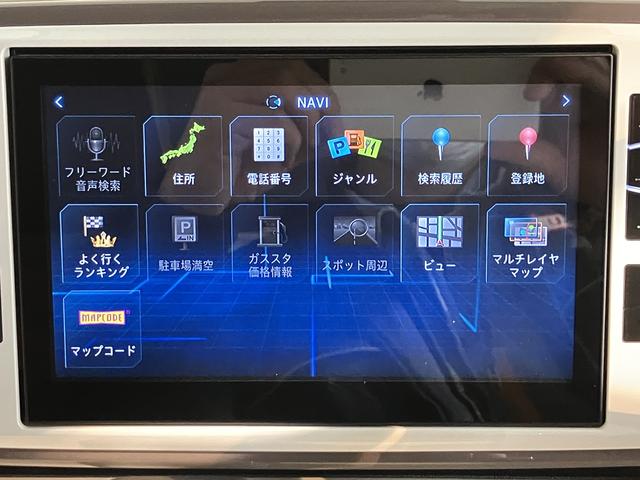 ムーヴキャンバスＧメイクアップ　ＳＡII純正ナビ　パノラマモニター　地上デジタルＴＶ　ＥＴＣ　ＳＡＩＩ　オートライト　ＬＥＤヘッドライト　両側電動スライドドア　プッシュボタン　アイドリングストップ　キーフリーシステム（愛媛県）の中古車
