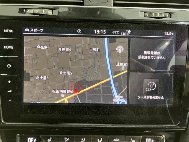 ＶＷ ゴルフＴＤＩハイライン　マイスターディーゼル車　純正ナビ　バックカメラ　地上デジタルＴＶ　ＥＴＣ　プッシュボタン　電動パーキング　運転席パワーシート　ＬＥＤヘッドライト　オートライト　アイドリングストップ（愛媛県）の中古車