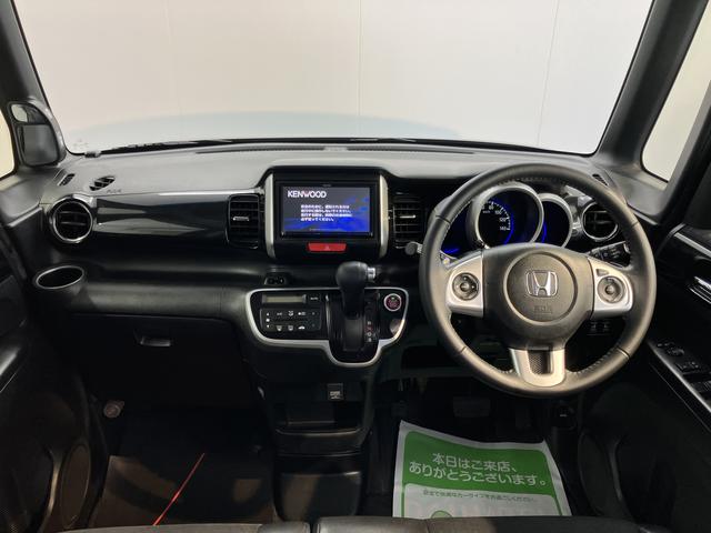 Ｎ−ＢＯＸカスタムＧ・ターボＬパッケージナビ　地上デジタルＴＶ　バックカメラ　両側電動スライドドア　プッシュボタン　ディスチャージヘッドライト　オートライト　クルーズコントロール　純正アルミホイール（愛媛県）の中古車