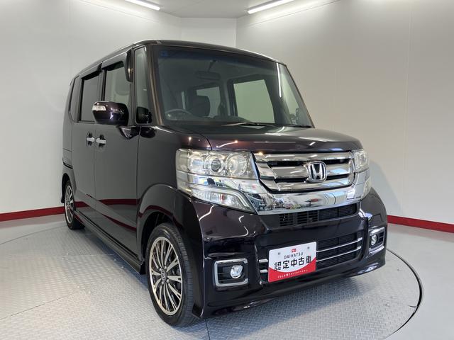 Ｎ−ＢＯＸカスタムＧ・ターボＬパッケージナビ　地上デジタルＴＶ　バックカメラ　両側電動スライドドア　プッシュボタン　ディスチャージヘッドライト　オートライト　クルーズコントロール　純正アルミホイール（愛媛県）の中古車