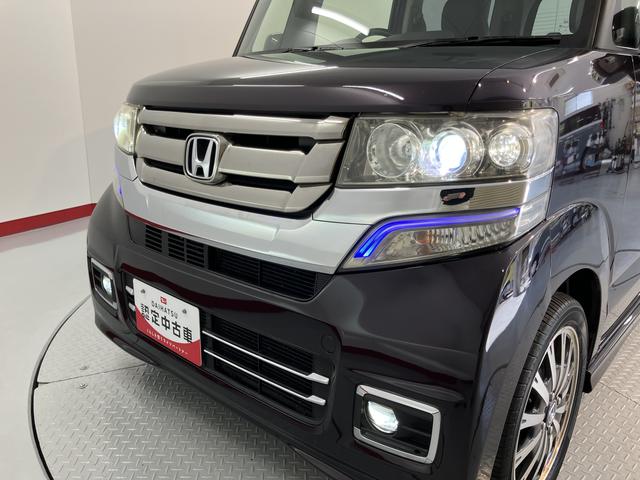 Ｎ−ＢＯＸカスタムＧ・ターボＬパッケージナビ　地上デジタルＴＶ　バックカメラ　両側電動スライドドア　プッシュボタン　ディスチャージヘッドライト　オートライト　クルーズコントロール　純正アルミホイール（愛媛県）の中古車