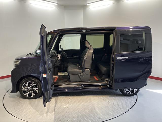 タントカスタムＸプッシュスタート　両側電動スライドドア　ＬＥＤヘッドライト　オートライト　アイドリングストップ車　運転席・助手席シートヒーター　電動パーキングブレーキ　オートブレーキホールド　純正ナビ　バックカメラ（愛媛県）の中古車