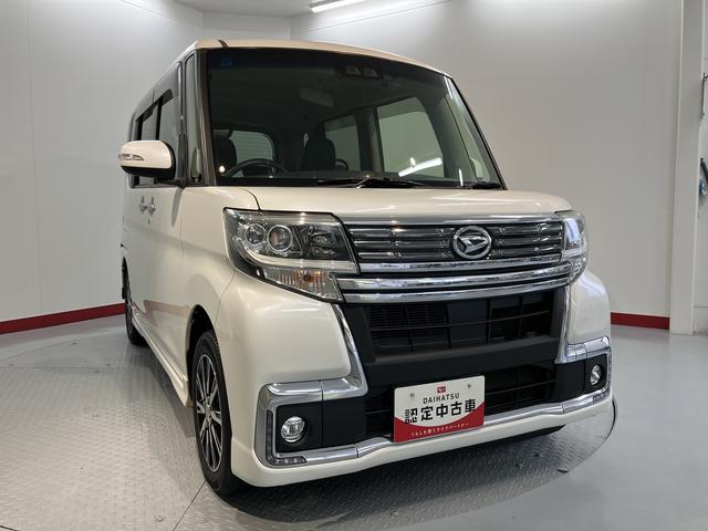 タントカスタムＸ　トップエディションＳＡIII２ＷＤ　プッシュスタート　片側電動スライドドア　アイドリングストップ車　オートライト　オートマチックハイビーム　運転席シートヒーター　ベンチシート　ＬＥＤヘッドライト　フロントフォグランプ　純正ナビ（愛媛県）の中古車