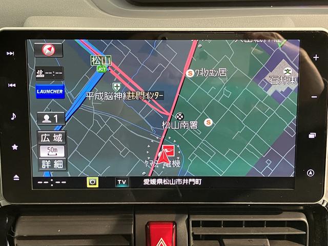 タントカスタムＲＳセレクション純正ナビ　フルセグＴＶ　バックカメラ　ＥＴＣ車載器　前後ドライブレコーダー　両側電動スライドドア　ＬＥＤヘッドライト　フォグランプ　プッシュスタート　前席シートヒーター　スマートアシスト（愛媛県）の中古車