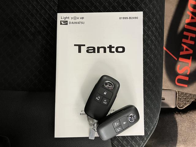 タントカスタムＲＳセレクション純正ナビ　フルセグＴＶ　バックカメラ　ＥＴＣ車載器　前後ドライブレコーダー　両側電動スライドドア　ＬＥＤヘッドライト　フォグランプ　プッシュスタート　前席シートヒーター　スマートアシスト（愛媛県）の中古車