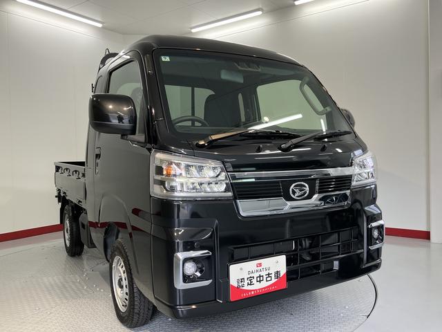 ハイゼットトラックジャンボエクストラ4WD プッシュスタート コーナーセンサー アイドリングストップ車 作業灯 オートライト オートマチックハイビーム LEDヘッドライト フロントフォグランプ 運転席・助手席エアバッグ オーディオレス(愛媛県)の中古車