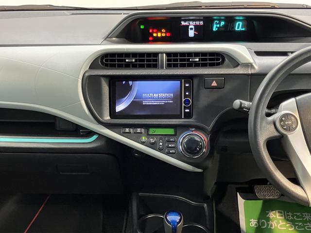 アクアＳ純正ナビ　バックモニター　フルセグＴＶ　ＣＤ　ＤＶＤ　Ｂｌｕｅｔｏｏｔｈ　社外ＥＴＣ　ドラレコ　前席シートヒーター　オートライト　ＬＥＤヘッドライト　プッシュスタート　電動格納ドアミラー（愛媛県）の中古車