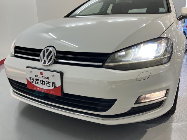 ＶＷ ゴルフＴＳＩハイラインプッシュスタート　電動パーキングブレーキ　アイドリングストップ　オートライト　フロントフォグランプ　リヤフォグランプ　アダプティブクルーズコントロール　オートブレーキホールド　純正ナビ　フルセグＴＶ（愛媛県）の中古車