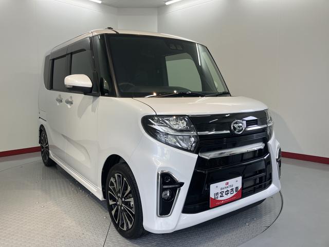 タントカスタムRS純正ナビ バックモニター フルセグTV CD DVD USB Bluetooth 両側電動スライドドア 前席シートヒーター 障害物センサー オートライト LEDヘッドライト クルーズコントロール(愛媛県)の中古車