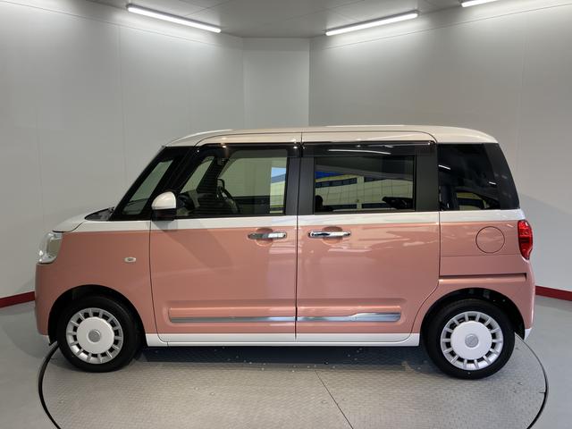 ムーヴキャンバスストライプスG純正ナビ パノラマモニター フルセグTV CD DVD USB Bluetooth ドラレコ ETC 両側電動スライドドア 前席シートヒーター オートライト LEDヘッドライト 電動パーキング(愛媛県)の中古車