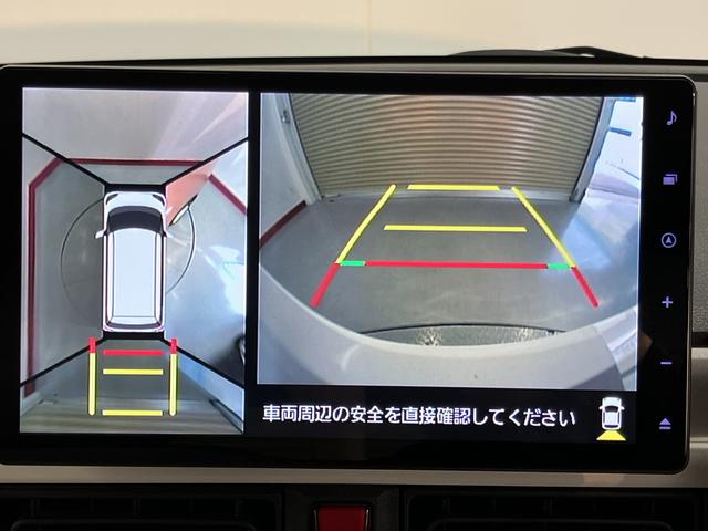 ムーヴキャンバスストライプスG純正ナビ パノラマモニター フルセグTV CD DVD USB Bluetooth ドラレコ ETC 両側電動スライドドア 前席シートヒーター オートライト LEDヘッドライト 電動パーキング(愛媛県)の中古車