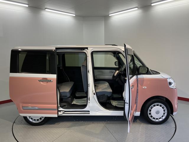 ムーヴキャンバスストライプスG純正ナビ パノラマモニター フルセグTV CD DVD USB Bluetooth ドラレコ ETC 両側電動スライドドア 前席シートヒーター オートライト LEDヘッドライト 電動パーキング(愛媛県)の中古車