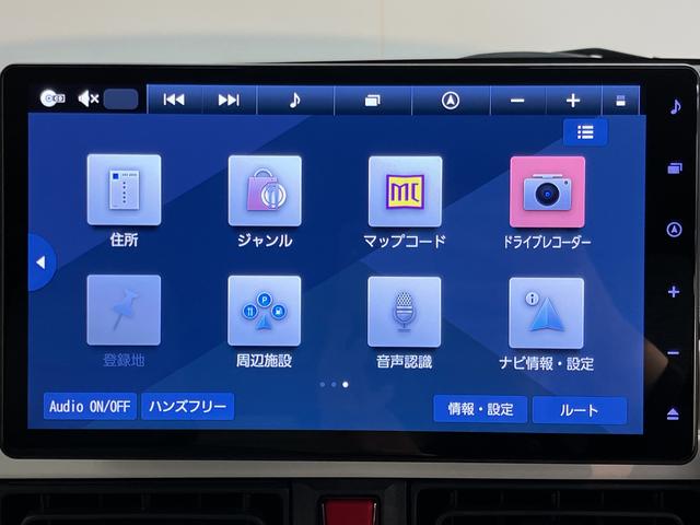 ムーヴキャンバスストライプスG純正ナビ パノラマモニター フルセグTV CD DVD USB Bluetooth ドラレコ ETC 両側電動スライドドア 前席シートヒーター オートライト LEDヘッドライト 電動パーキング(愛媛県)の中古車