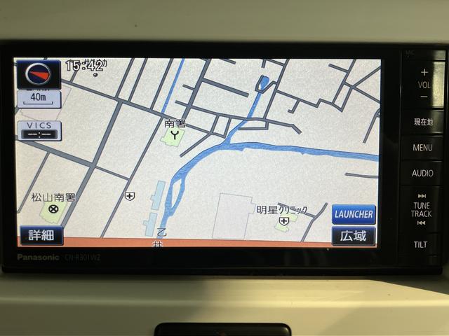 ハスラーＧ社外ナビ　フルセグＴＶ　ＣＤ　ＤＶＤ　ＵＳＢ　Ｂｌｕｅｔｏｏｔｈ　運転席シートヒーター　ベンチシート　プッシュスタート　アイドリングストップ　オートライト　電動格納ドアミラー　キーフリーシステム（愛媛県）の中古車