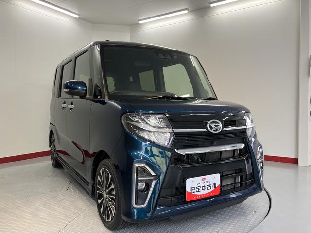 タントカスタムＲＳプッシュスタート　両側電動スライドドア　コーナーセンサー　アイドリングストップ　オートライト　オートマチックハイビーム　ＬＥＤヘッドライト　フロントフォグランプ　運転席・助手席シートヒーター　２ＷＤ（愛媛県）の中古車