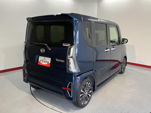 タントカスタムＲＳプッシュスタート　両側電動スライドドア　コーナーセンサー　アイドリングストップ　オートライト　オートマチックハイビーム　ＬＥＤヘッドライト　フロントフォグランプ　運転席・助手席シートヒーター　２ＷＤ（愛媛県）の中古車