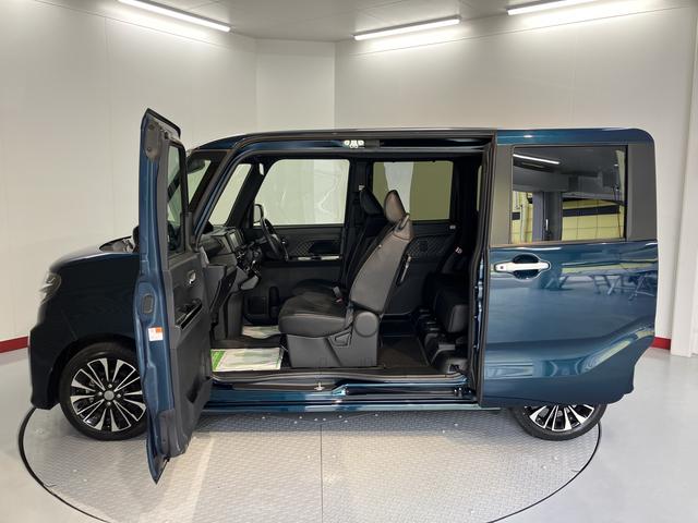 タントカスタムＲＳプッシュスタート　両側電動スライドドア　コーナーセンサー　アイドリングストップ　オートライト　オートマチックハイビーム　ＬＥＤヘッドライト　フロントフォグランプ　運転席・助手席シートヒーター　２ＷＤ（愛媛県）の中古車