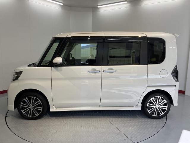 タントカスタムＲＳ　トップエディションＳＡIIIプッシュスタート　両側電動スライドドア　アイドリングストップ　オートライト　オートマチックハイビーム　ＬＥＤヘッドライト　フロントフォグランプ　運転席シートヒーター　ベンチシート　社外ナビ　フルセグ（愛媛県）の中古車