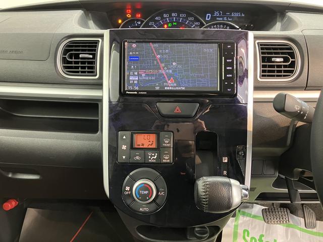 タントカスタムＲＳ　トップエディションＳＡIIIプッシュスタート　両側電動スライドドア　アイドリングストップ　オートライト　オートマチックハイビーム　ＬＥＤヘッドライト　フロントフォグランプ　運転席シートヒーター　ベンチシート　社外ナビ　フルセグ（愛媛県）の中古車