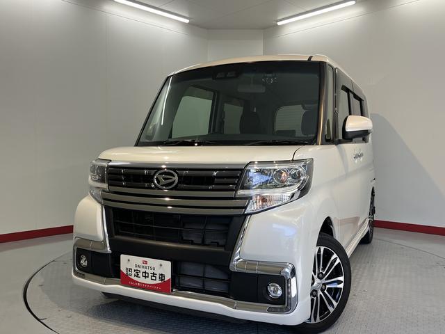 タントカスタムＲＳ　トップエディションＳＡIIIプッシュスタート　両側電動スライドドア　アイドリングストップ　オートライト　オートマチックハイビーム　ＬＥＤヘッドライト　フロントフォグランプ　運転席シートヒーター　ベンチシート　社外ナビ　フルセグ（愛媛県）の中古車