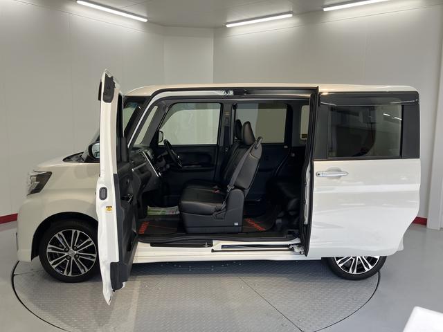 タントカスタムＲＳ　トップエディションＳＡIIIプッシュスタート　両側電動スライドドア　アイドリングストップ　オートライト　オートマチックハイビーム　ＬＥＤヘッドライト　フロントフォグランプ　運転席シートヒーター　ベンチシート　社外ナビ　フルセグ（愛媛県）の中古車