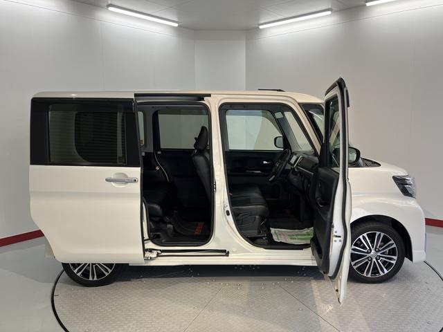 タントカスタムＲＳ　トップエディションＳＡIIIプッシュスタート　両側電動スライドドア　アイドリングストップ　オートライト　オートマチックハイビーム　ＬＥＤヘッドライト　フロントフォグランプ　運転席シートヒーター　ベンチシート　社外ナビ　フルセグ（愛媛県）の中古車