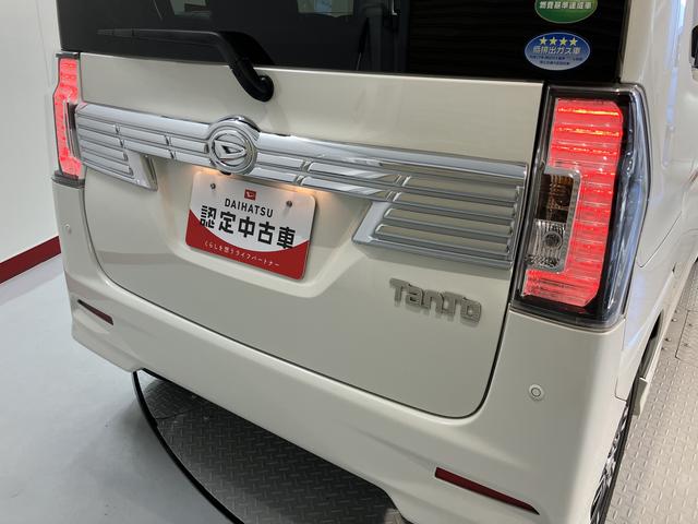 タントカスタムＲＳ　トップエディションＳＡIIIプッシュスタート　両側電動スライドドア　アイドリングストップ　オートライト　オートマチックハイビーム　ＬＥＤヘッドライト　フロントフォグランプ　運転席シートヒーター　ベンチシート　社外ナビ　フルセグ（愛媛県）の中古車