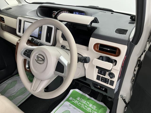 ムーヴキャンバスGメイクアップ SAIIIプッシュスタート 両側電動スライドドア アイドリングストップ オートライト オートマチックハイビーム LEDヘッドライト フロントフォグランプ 純正ナビ CD DVD SD USB パノラマカメラ(愛媛県)の中古車