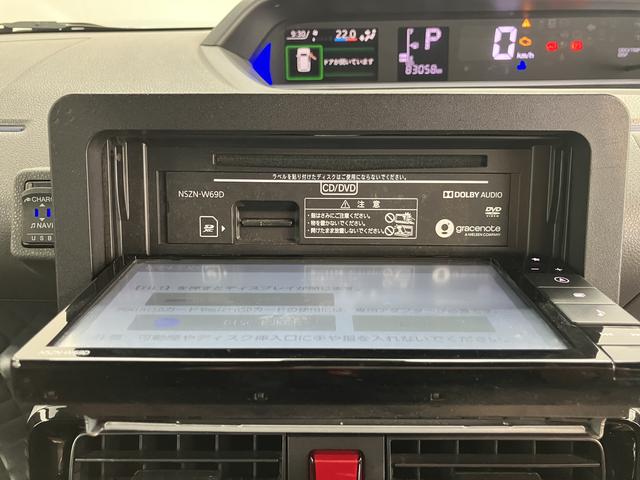 タントカスタムRSプッシュスタート 両側電動スライドドア コーナーセンサー アイドリングストップ オートライト オートマチックハイビーム LEDヘッドライト 盗難防止装置 純正ナビ CD DVD SD USB フルセグ(愛媛県)の中古車