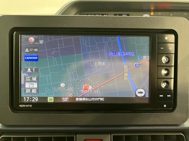 タントＸプッシュスタート　片側電動スライドドア　ベンチシート　運転席・助手席シートヒーター　コーナーセンサー　アイドリングストップ　オートライト　オートマチックハイビーム　ＬＥＤヘッドライト　純正ナビ　２ＷＤ（愛媛県）の中古車