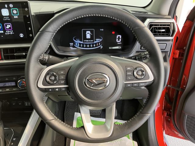 ロッキープレミアムＧディスプレイオーディオ　パノラマモニター　フルセグＴＶ　ＵＳＢ　Ｂｌｕｅｔｏｏｔｈ　ドラレコ　ＥＴＣ　前席シートヒーター　オートライト　ＬＥＤヘッドライト　電動パーキング　障害物センサー　キーフリー（愛媛県）の中古車