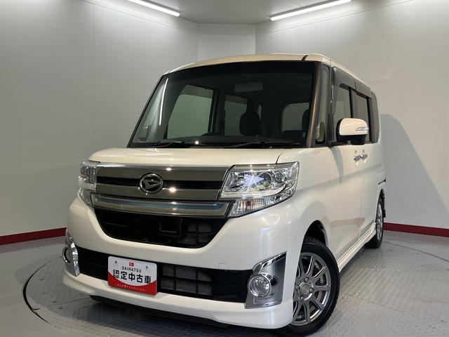 タントカスタムRS トップエディションSAプッシュスタート 両側電動スライドドア アイドリングストップ LEDヘッドライト フロントフォグランプ ベンチシート 純正ナビ SD USB CD ワンセグTV バックカメラ ETC車載器 2WD(愛媛県)の中古車