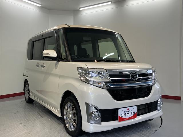 タントカスタムRS トップエディションSAプッシュスタート 両側電動スライドドア アイドリングストップ LEDヘッドライト フロントフォグランプ ベンチシート 純正ナビ SD USB CD ワンセグTV バックカメラ ETC車載器 2WD(愛媛県)の中古車