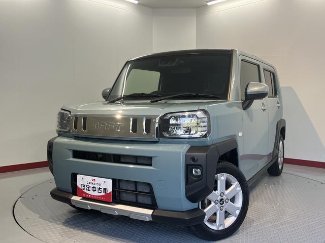 タフトGターボ クロムベンチャー2WD プッシュスタート コーナーセンサー アイドリングストップ オートライト オートマチックハイビーム LEDヘッドライト フロントフォグランプ 運転席・助手席シートヒーター 電動パーキングブレーキ(愛媛県)の中古車