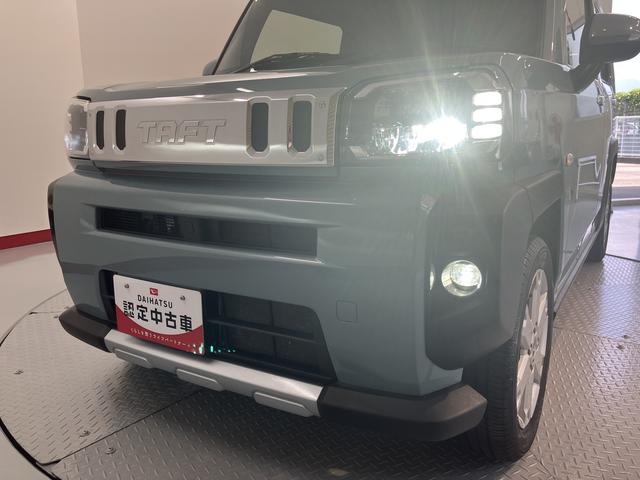 タフトGターボ クロムベンチャー2WD プッシュスタート コーナーセンサー アイドリングストップ オートライト オートマチックハイビーム LEDヘッドライト フロントフォグランプ 運転席・助手席シートヒーター 電動パーキングブレーキ(愛媛県)の中古車