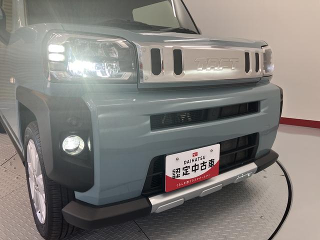タフトGターボ クロムベンチャー2WD プッシュスタート コーナーセンサー アイドリングストップ オートライト オートマチックハイビーム LEDヘッドライト フロントフォグランプ 運転席・助手席シートヒーター 電動パーキングブレーキ(愛媛県)の中古車