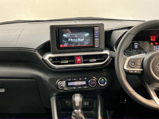 ロッキープレミアムG HEV純正ナビ パノラマモニター フルセグTV CD DVD USB ミュージックサーバー ドラレコ ETC クルーズコントロール 前席シートヒーター オートライト LEDヘッドライト 電動パーキング(愛媛県)の中古車