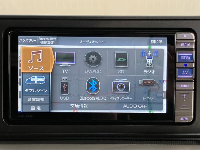 ロッキープレミアムG HEV純正ナビ パノラマモニター フルセグTV CD DVD USB ミュージックサーバー ドラレコ ETC クルーズコントロール 前席シートヒーター オートライト LEDヘッドライト 電動パーキング(愛媛県)の中古車