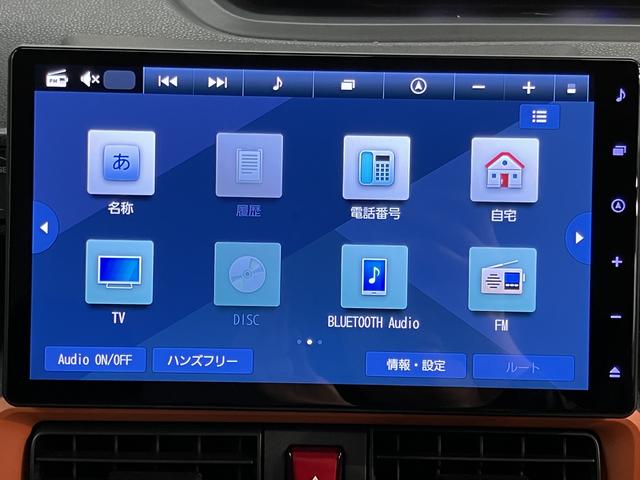タントファンクロスターボ純正ナビ バックモニター フルセグTV CD DVD USB Bluetooth ミュージックサーバー ドラレコ 社外ETC 両側電動スライドドア 前席シートヒーター オートライト LEDヘッドライト(愛媛県)の中古車